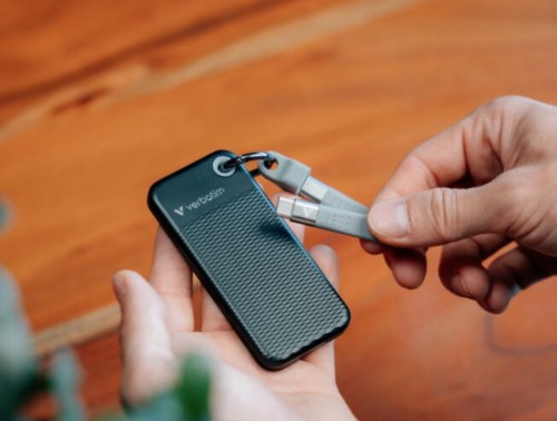 Verbatim Pocket SSD USB 3.2 Gen 2 1TB Black/Grey