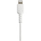 StarTech.com 12inch (30cm) Durable White USB-A to Lightning Cable - Heavy Duty Rugged Aramid Fiber USB Type A to Lightning Charger/Sync Power Cord - Apple MFi Certified iPad/iPhone 12