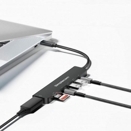 Simplecom CH547 laptop dock/port replicator Wired USB 3.2 Gen 1 (3.1 Gen 1) Type-C Black