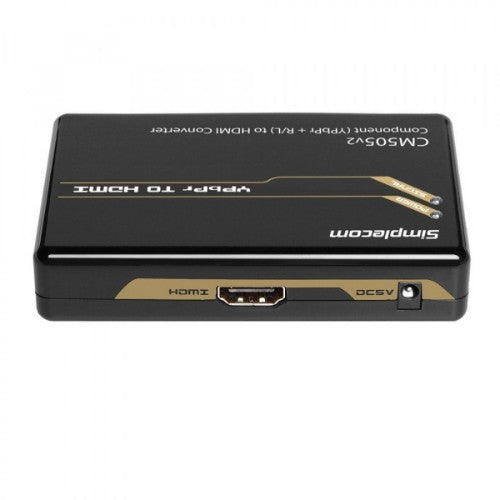 Simplecom CM505V2 cable gender changer HDMI YPbPr + R/L Black