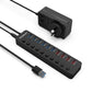 Simplecom CHU810 interface hub USB 3.2 Gen 1 (3.1 Gen 1) Type-A 5000 Mbit/s Black