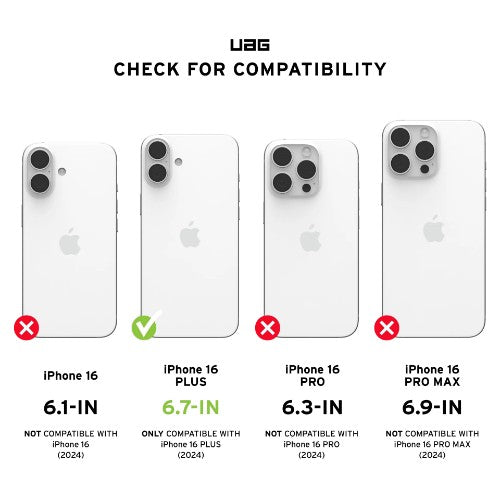 Urban Armor Gear Plyo mobile phone case 17 cm (6.7") Cover Transparent, White