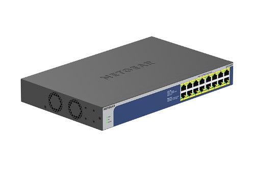 NETGEAR GS516PP Unmanaged Gigabit Ethernet (10/100/1000) Power over Ethernet (PoE) 1U Blue, Grey