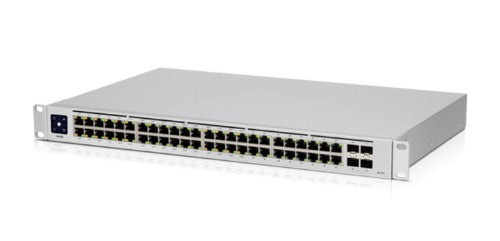 Ubiquiti UniFi USW-48-POE network switch Managed L2 Gigabit Ethernet (10/100/1000) Power over Ethernet (PoE) 1U Stainless steel