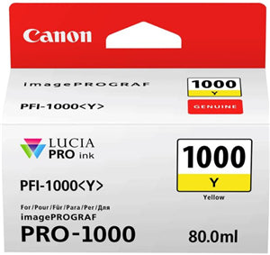Canon PFI-1000Y Yellow Ink Cartridge