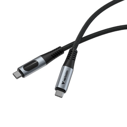 Verbatim Sync & Charge USB C to USB C 240W 40 Gbps Display 120 cm