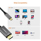 MBeat MB-XCB-CDP18 video cable adapter 1.8 m DisplayPort USB Type-C Grey