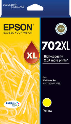 Epson 702XL ink cartridge 1 pc(s) High (XL) Yield Yellow