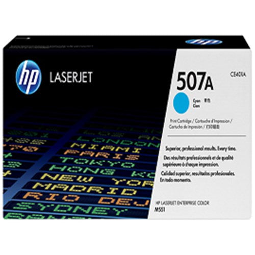 HP 507A Cyan Original LaserJet Toner Cartridge