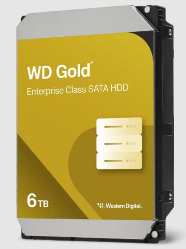Western Digital Gold WD6004FRYZ internal hard drive 6 TB 7200 RPM 128 MB 3.5" Serial ATA III