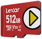 Lexar LMSPLAY512G-BNSNG memory card 512 GB MicroSDXC UHS-I Class 10