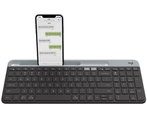 Logitech 920-009210 keyboard Universal RF Wireless + Bluetooth English Graphite
