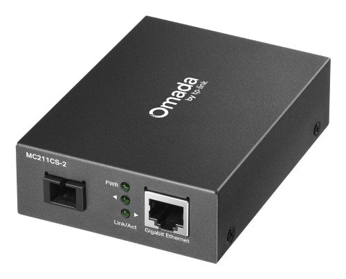 TP-Link Omada MC211CS-2 network media converter 1000 Mbit/s 1310 nm Single-mode Black
