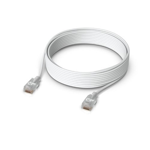 Ubiquiti UACC-Cable-Patch-EL-8M-W networking cable Translucent, White Cat6
