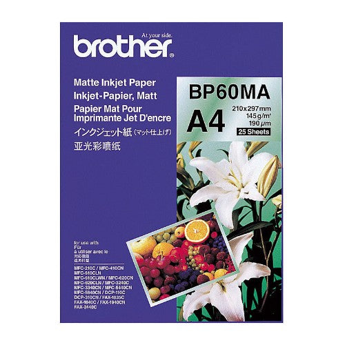 Brother BP-60MA printing paper A4 (210x297 mm) Matte 25 sheets White