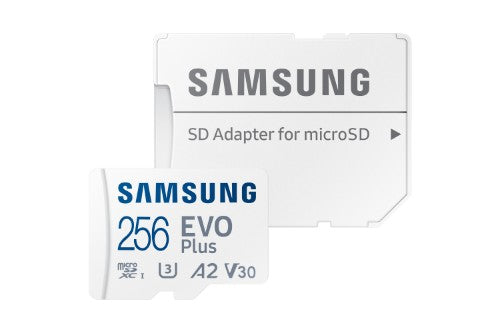 Samsung Micro SD Card 256GB EVO PLUS/w Adapter SDXC Class 10