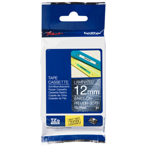 Brother TZE-PR935 label-making tape White on silver