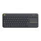 Logitech 920-007165 keyboard TV RF Wireless English Black