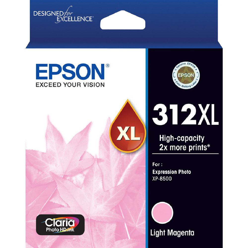 Epson 312XL Photo HD Ink Cartridge Light Magenta