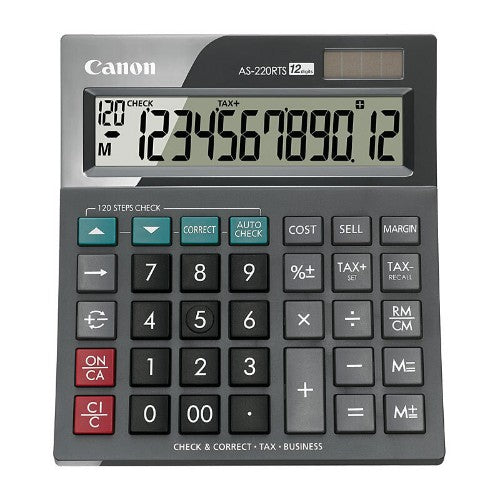 Canon AS-220RTS calculator Desktop Basic Black, Grey
