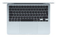 Apple MacBook Air 13-inch : M4 chip with 10-core CPU and 10-core GPU, 24GB, 512GB SSD - Sky Blue