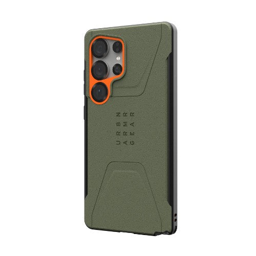 Urban Armor Gear Civilian mobile phone case 17.3 cm (6.8") Cover Olive, Orange