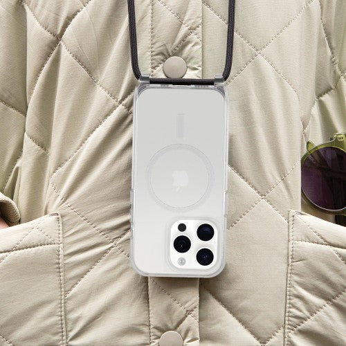 OtterBox React Series Necklace MagSafe for iPhone 15 Pro, Clear