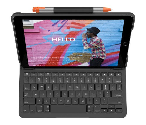 Logitech 920-009469 mobile device keyboard English Bluetooth Graphite