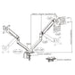 Brateck Counterbalance Monitor Arm 81.3 cm (32") Graphite Desk