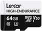 Lexar High-Endurance 64 GB MicroSDXC UHS-I Class 10