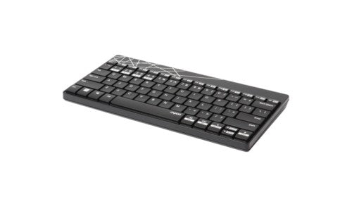 Rapoo 8000M keyboard Mouse included Universal RF Wireless + Bluetooth QWERTY English Black