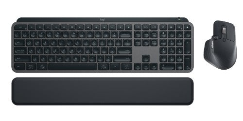 Logitech 920-010937 keyboard Mouse included Office RF Wireless + Bluetooth QWERTY US English Graphite