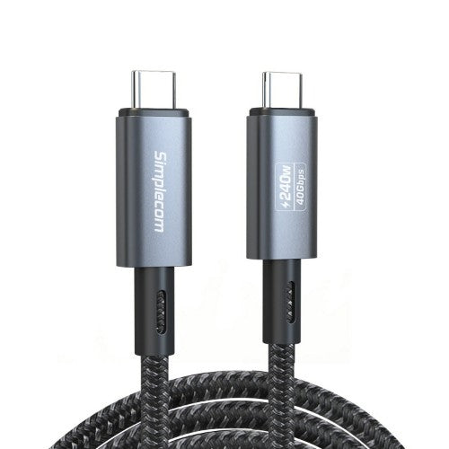 Simplecom CA612 USB cable USB4 Gen 3x2 1.2 m USB C Black