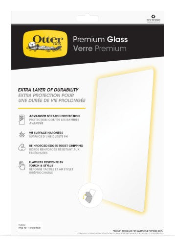 OtterBox Premium Glass Antimicrobial Series for Apple iPad Air 11" (M3/M2), clear