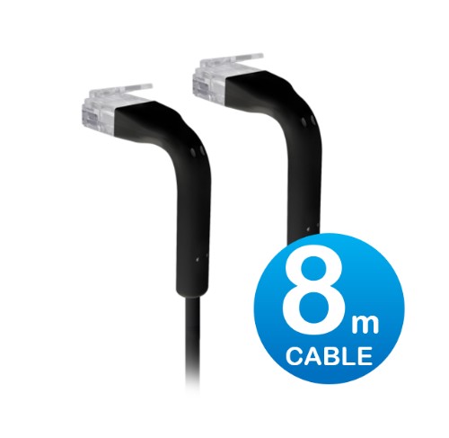 Ubiquiti U-CABLE-PATCH-8M-RJ45-BK networking cable Black Cat6