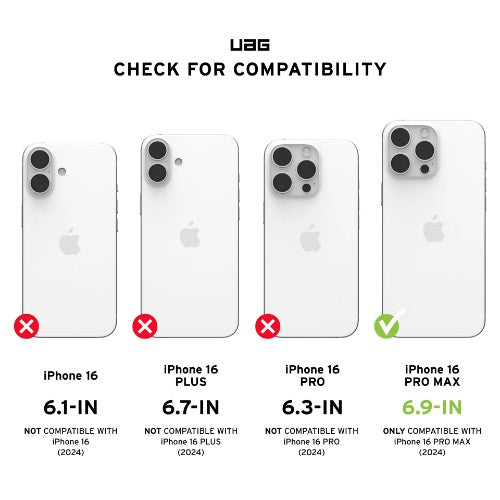 Urban Armor Gear Plasma XTE mobile phone case 17.5 cm (6.9") Cover Black, Transparent