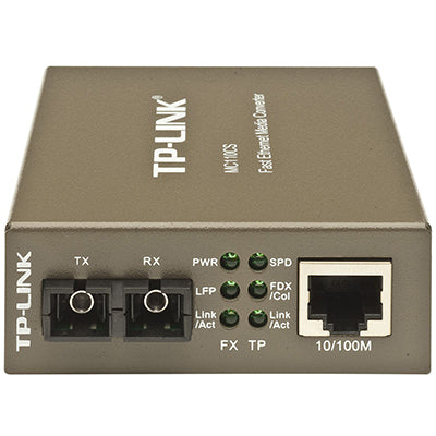 TP-Link MC110CS network media converter 100 Mbit/s 1310 nm Single-mode Black