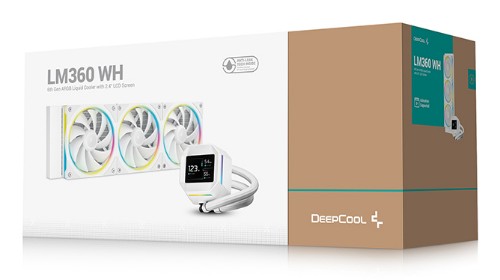 DeepCool LM360 WH Processor Liquid cooling kit 12 cm White 1 pc(s)