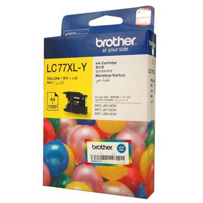 Brother LC77XLY ink cartridge 1 pc(s) Original High (XL) Yield Yellow
