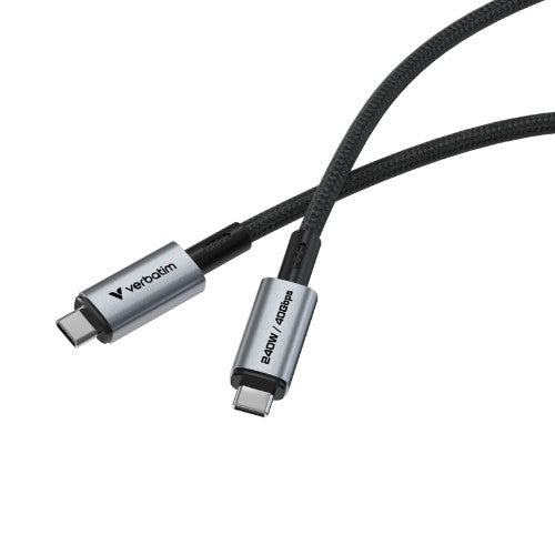 Verbatim Sync & Charge USB C to USB C 240W 40 Gbps 120 cm