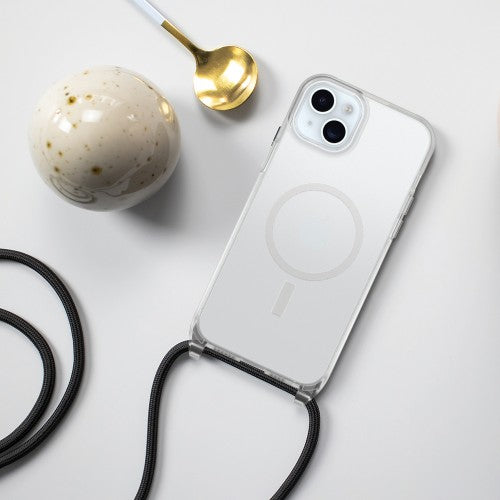 OtterBox React Series Necklace MagSafe for iPhone 15 Plus, Clear