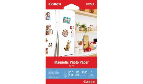 Canon MG-101 Magnetic Photo Paper, 4x6", 5 sheets