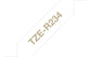 Brother TZE-R234 label-making tape Gold on white