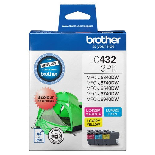 Brother LC4323PKS ink cartridge 3 pc(s) Original Standard Yield Cyan, Magenta, Yellow