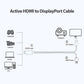 Simplecom TH201 HDMI to DisplayPort Active Converter Cable 4K@60hz USB Powered 2m