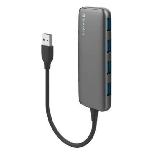 Verbatim 66602 interface hub USB 3.2 Gen 1 (3.1 Gen 1) Type-A 5000 Mbit/s Grey