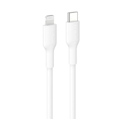 Belkin USB-C Cable with Lightning Connector, 3.3ft/1m, White