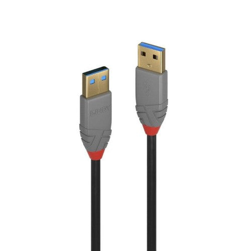 Lindy 2m USB 3.2 Type A Cable, 5Gbps, Anthra Line