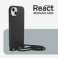 OtterBox React Series Necklace MagSafe for iPhone 15 Plus, Black