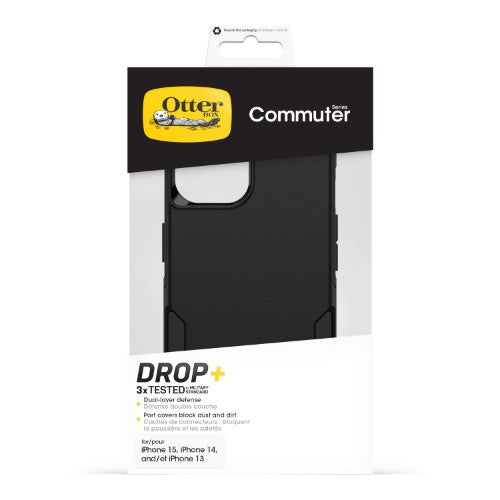 OtterBox Commuter Series for Apple iPhone 16e/15/14/13, black